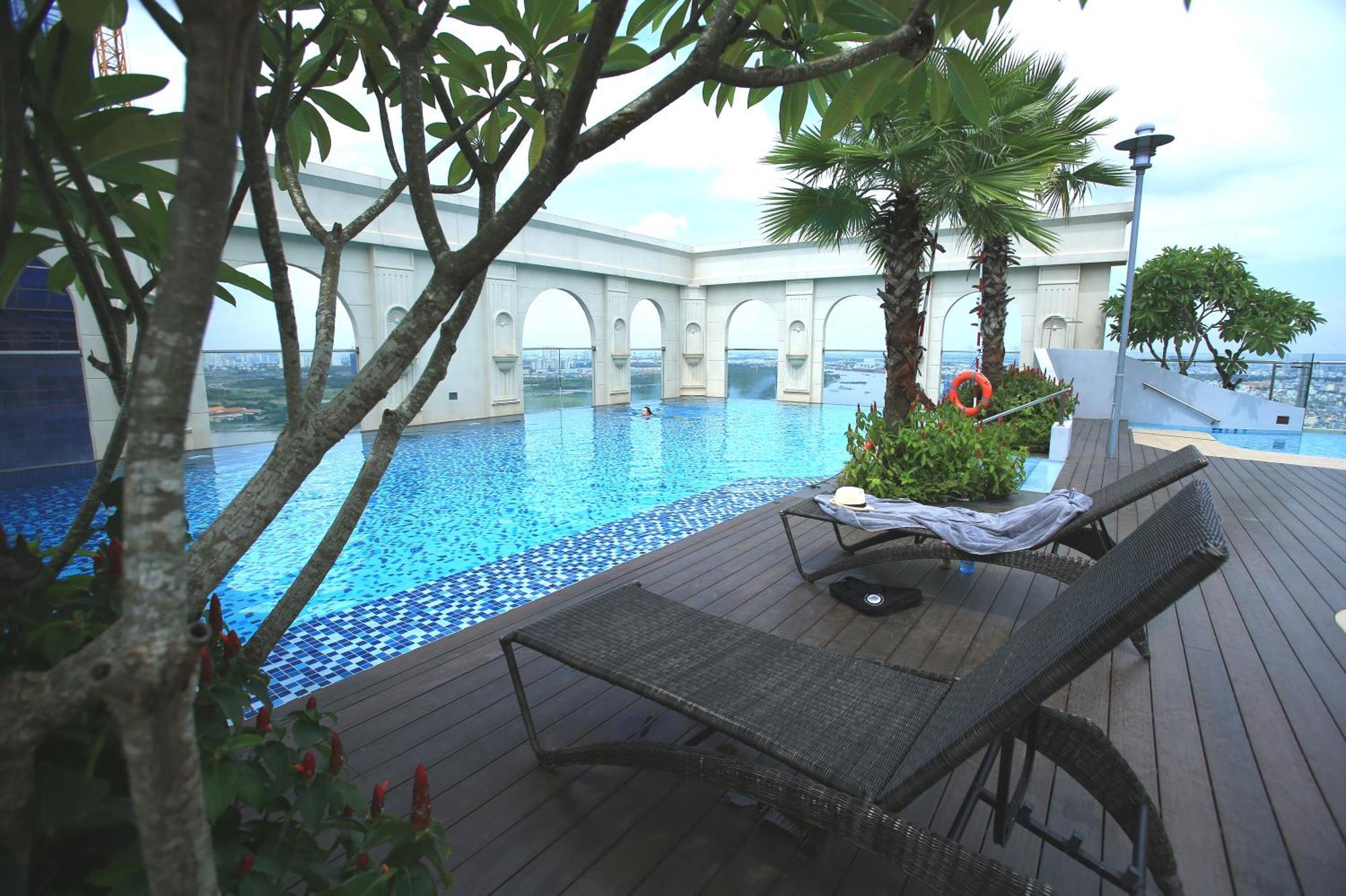 Linda Apartment-Icon56-District4-3Mins To Center Dtrc1- Infinity Pool- Awesome Rooftop Ho Chi Minh-stad Buitenkant foto